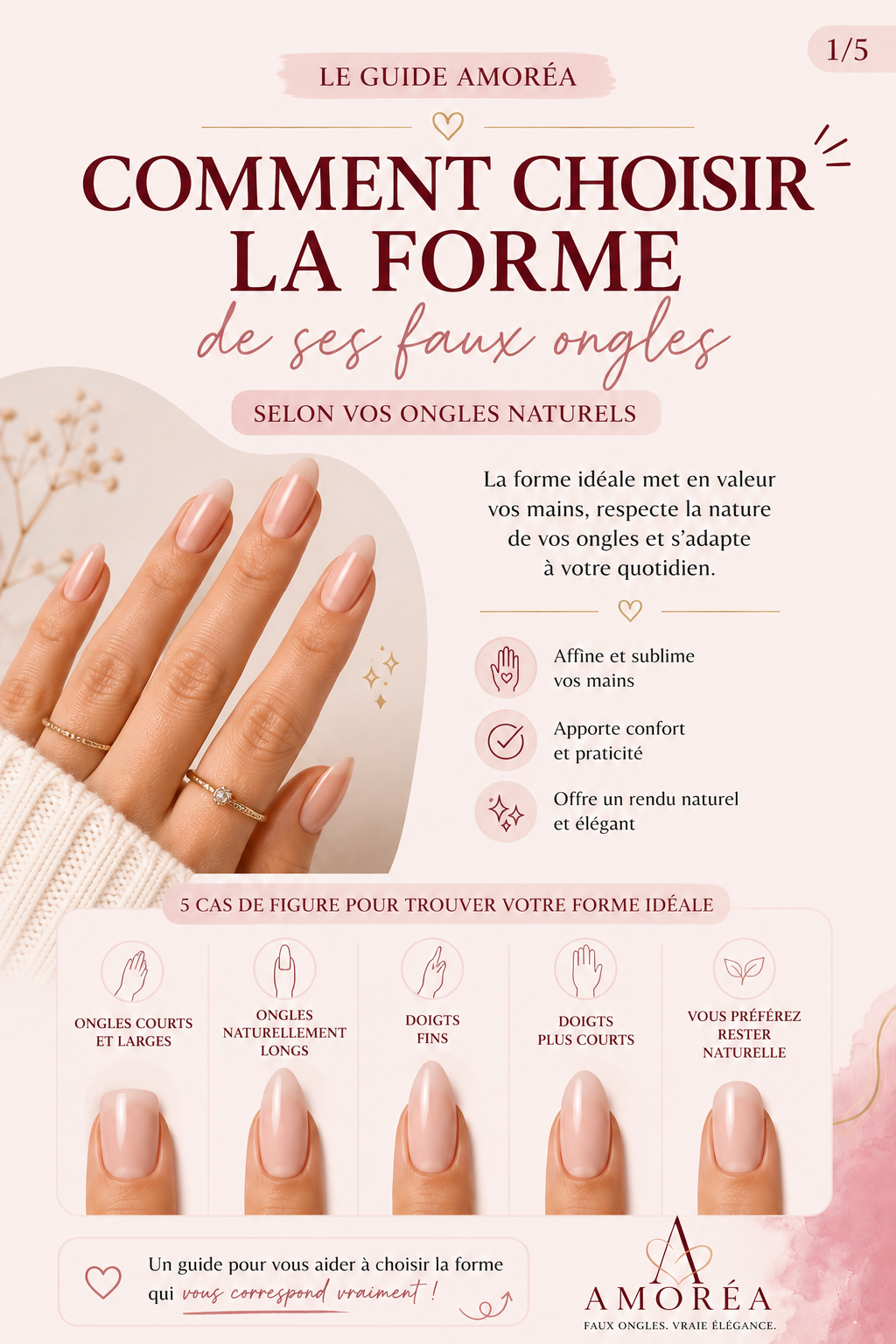 Comment choisir la forme de ses faux ongles selon ses ongles naturels ?